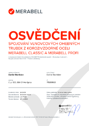 Osvědčení certifikační školení 2025